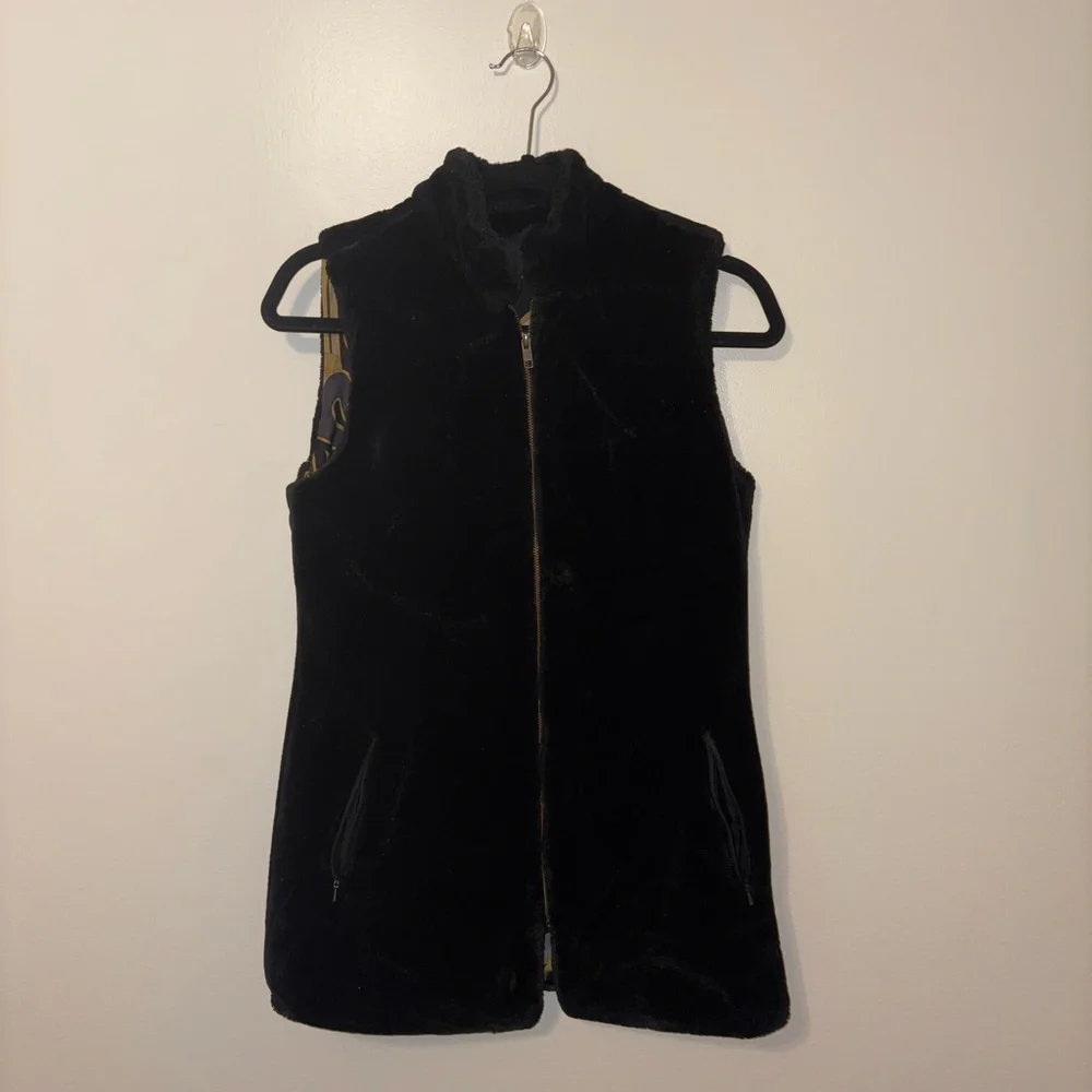 Women's black velvet vest S - Picture 10 of 10